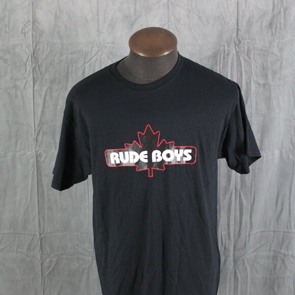 Snowboard Shop Shirt - Rube Boys Classic Logo Banff BC - Men's Large - Picture 3 of 7